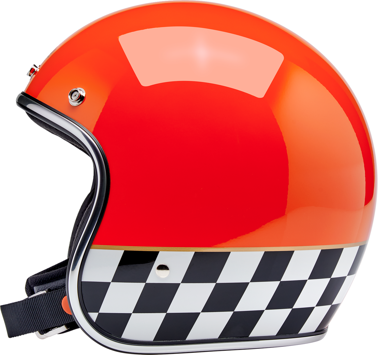 Biltwell Bonanza Competition Orange Helmet
