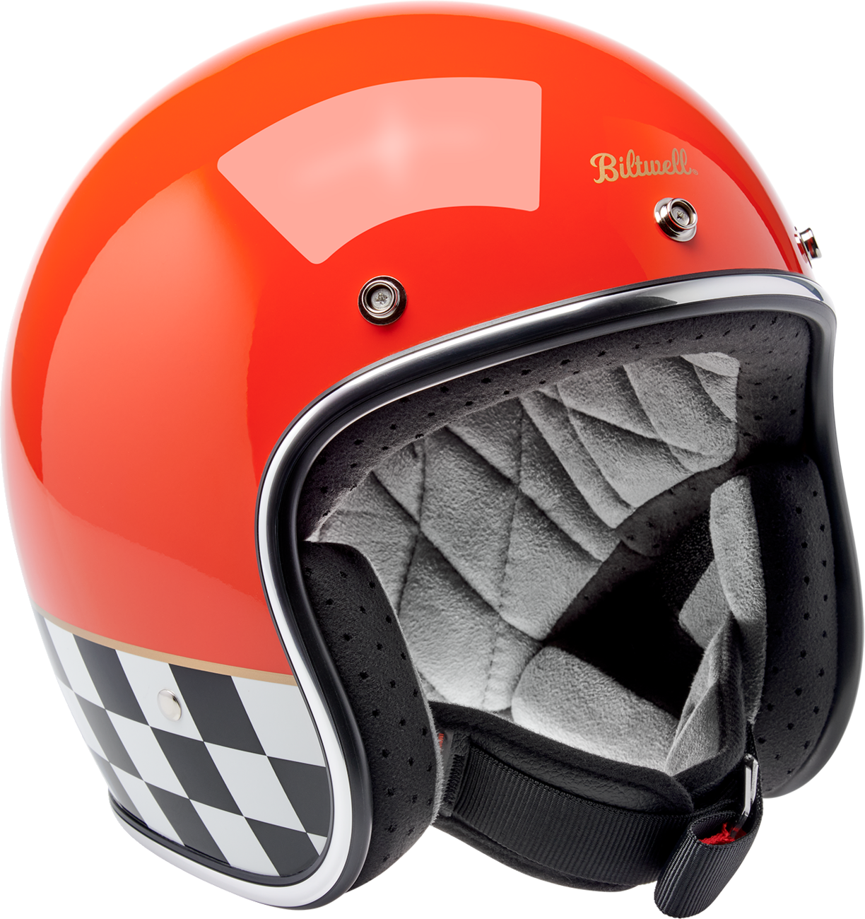Biltwell Bonanza Competition Orange Helmet