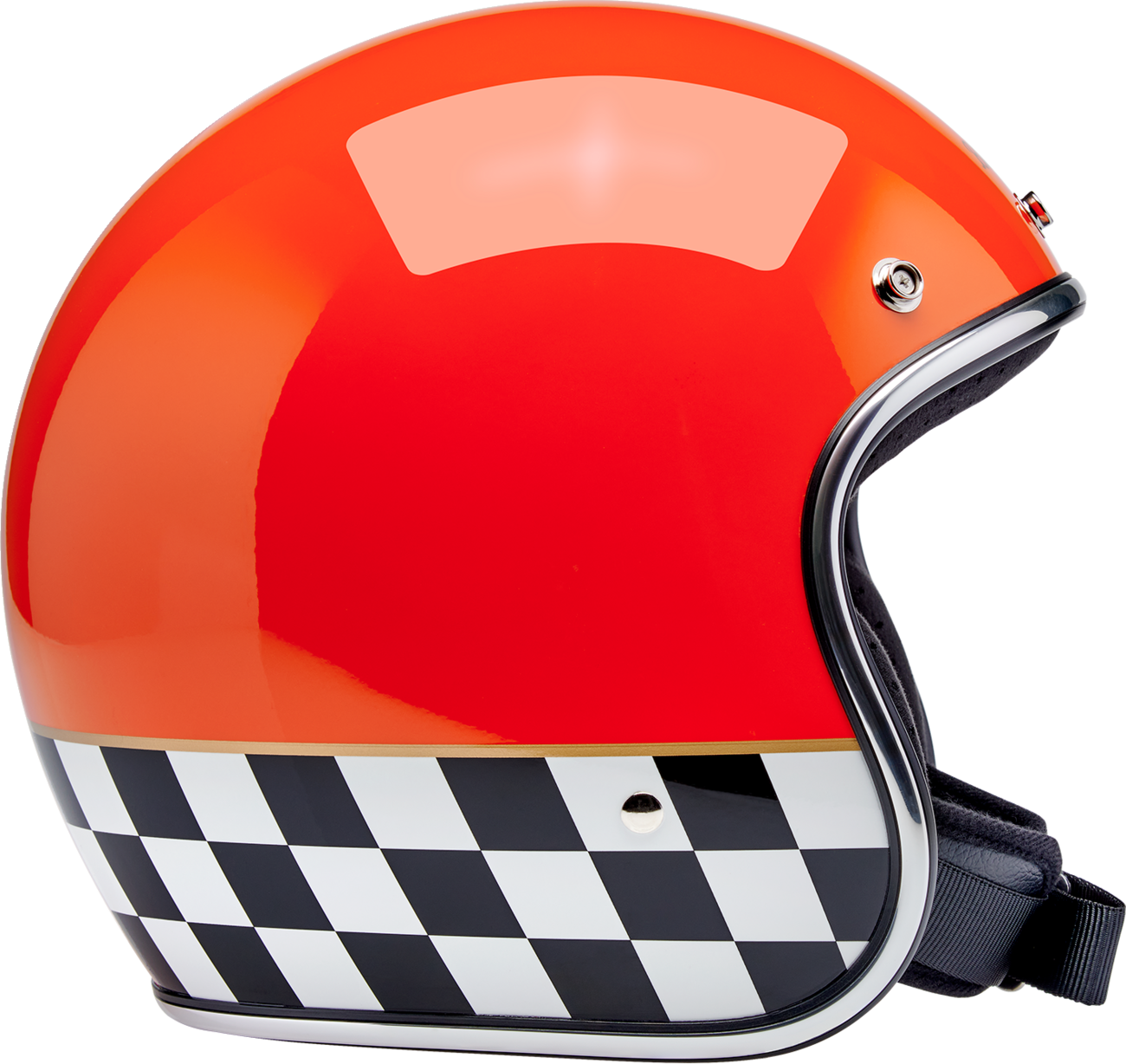 Biltwell Bonanza Competition Orange Helmet