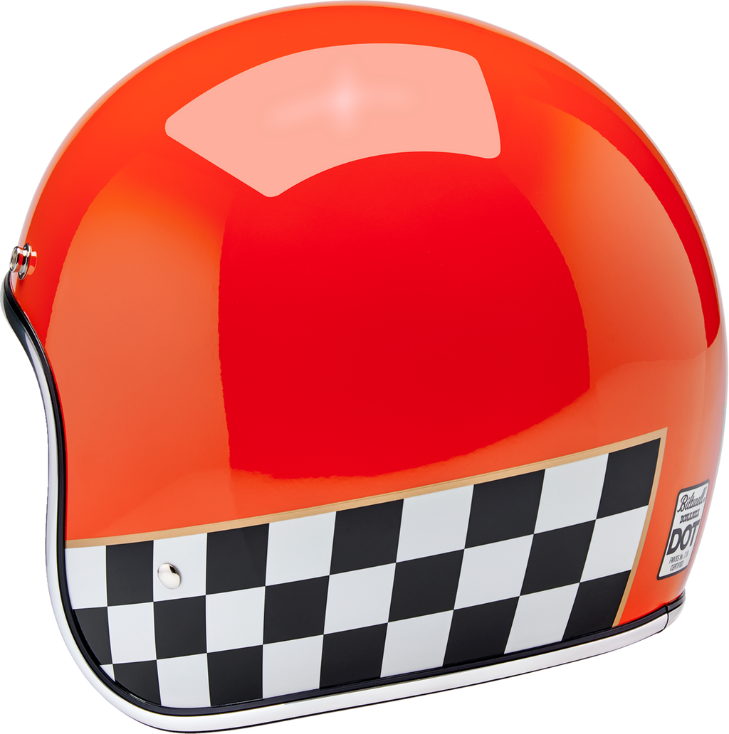 Biltwell Bonanza Competition Orange Helmet