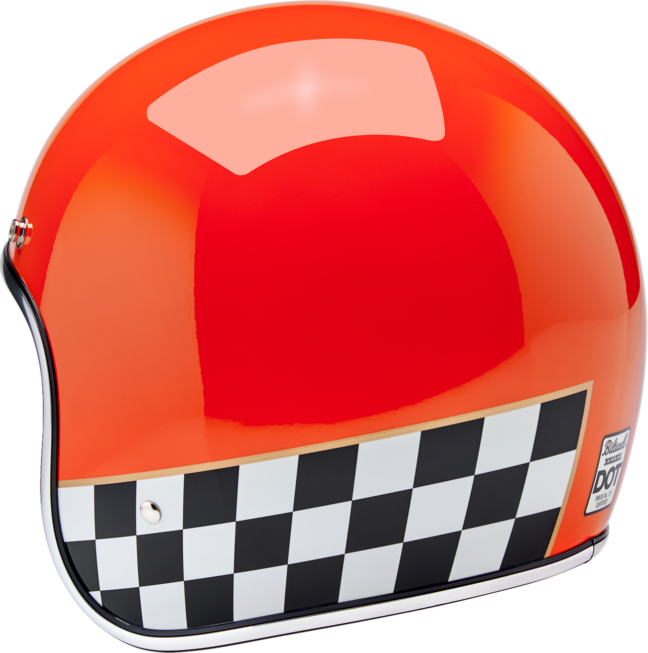 Biltwell Bonanza Competition Orange Helmet