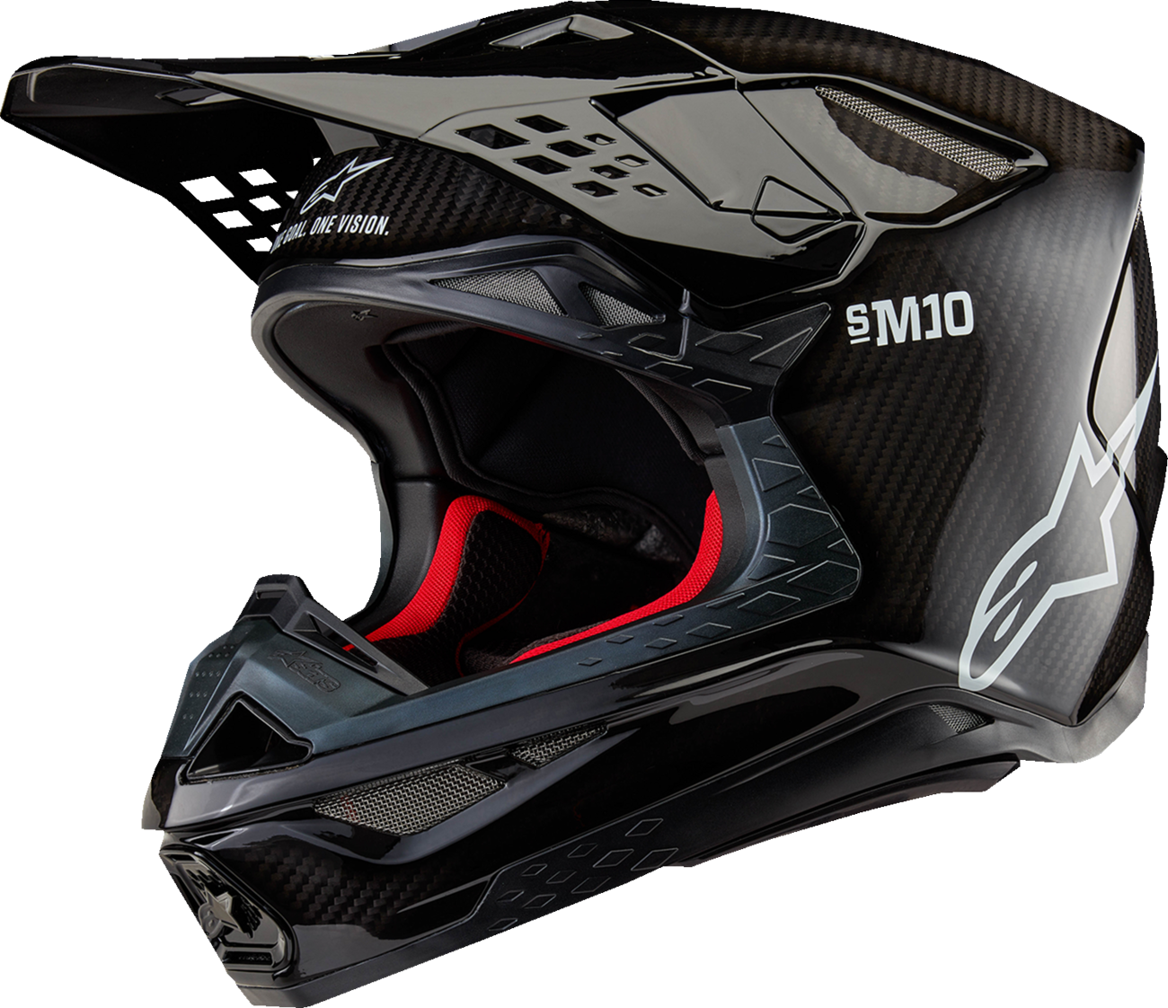 Alpinestars Supertech M10 Helmet - Solid - MIPS® - Gloss Black Carbon