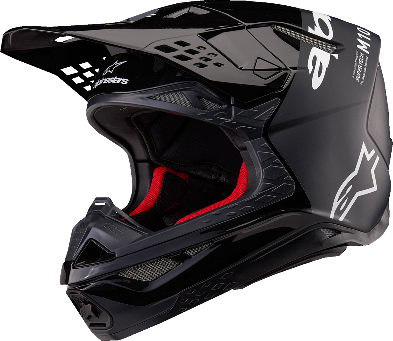 Alpinestars Supertech M10 Helmet - Flood - MIPS® - Black/Dark Gray