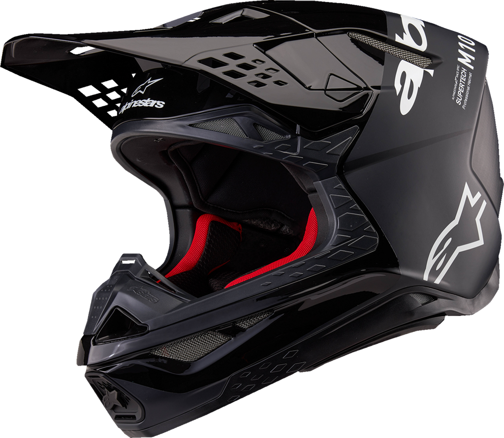 Alpinestars Supertech M10 Helmet - Flood - MIPS® - Black/Dark Gray