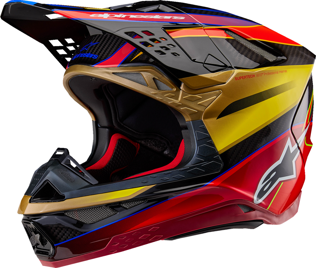 Supertech M10 Helmet - Era - MIPS® - Gloss Gold/Yellow/Rio Red - Small (1)