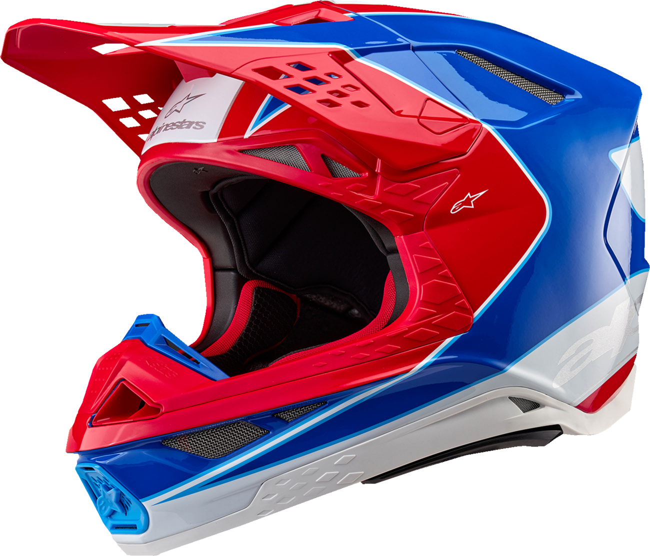 ALPINESTARS Supertech M10 Helmet - Aeon - MIPS® - Gloss Bright Red/Blue - XL
