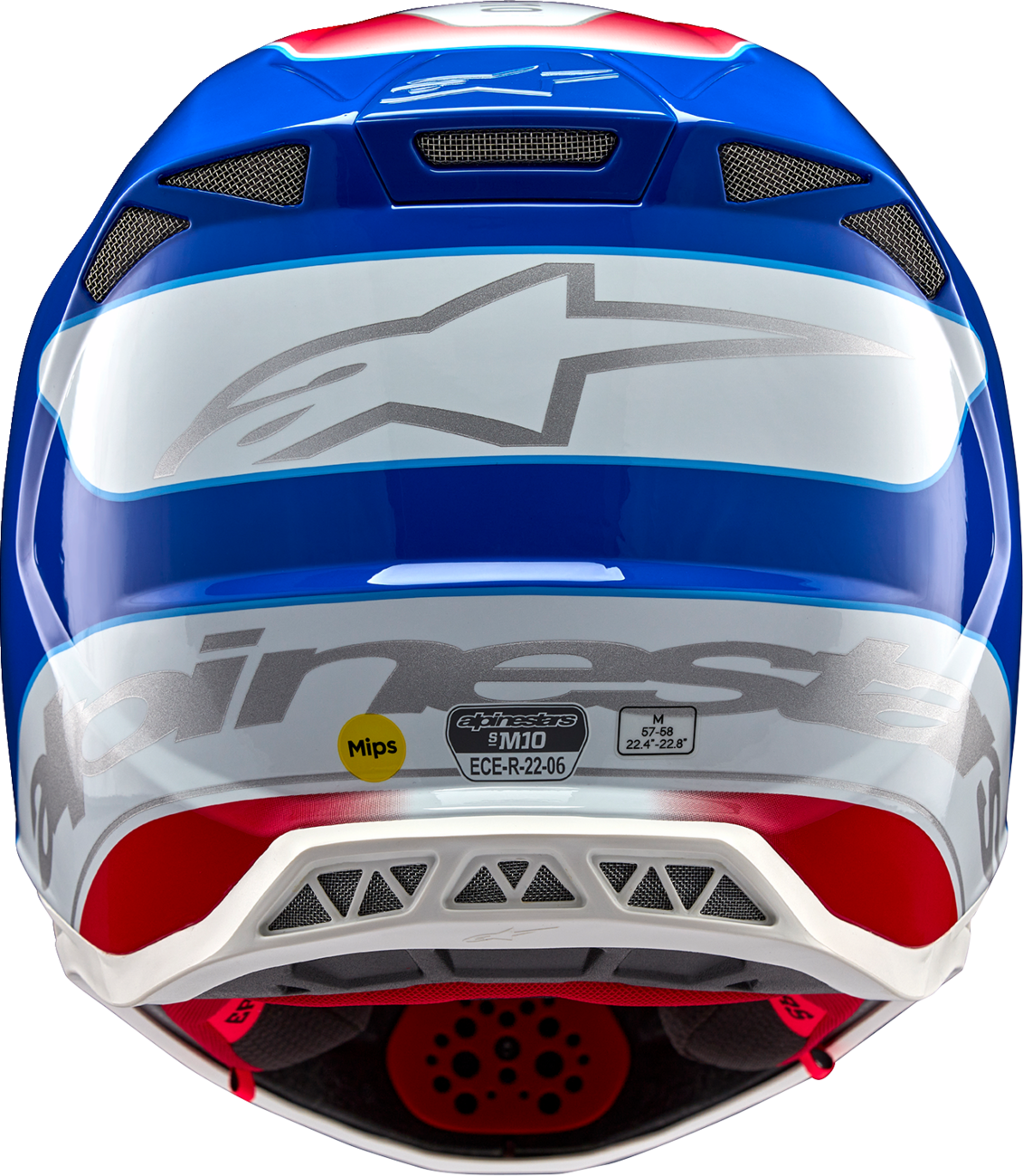 ALPINESTARS Supertech M10 Helmet - Aeon - MIPS® - Gloss Bright Red/Blue - XL