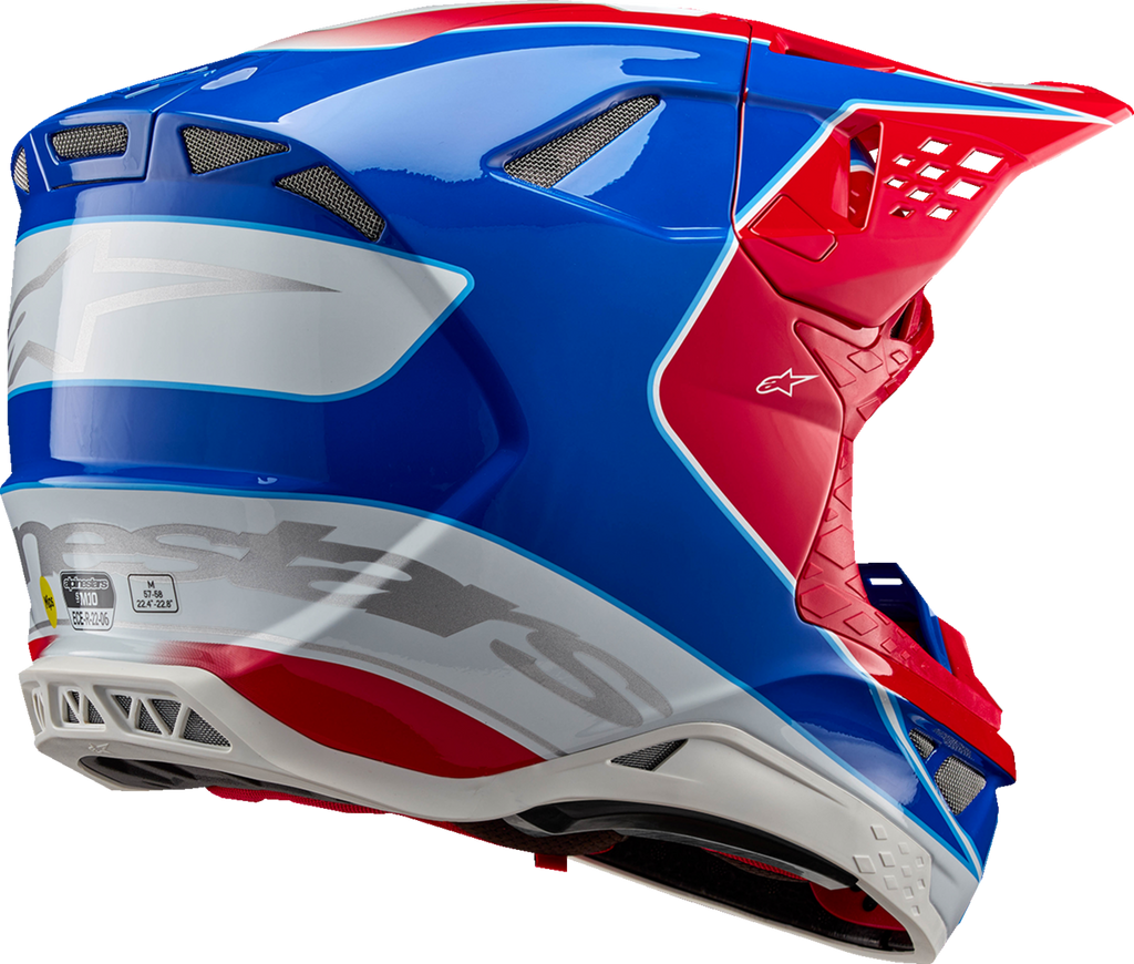 ALPINESTARS Supertech M10 Helmet - Aeon - MIPS® - Gloss Bright Red/Blue - XL