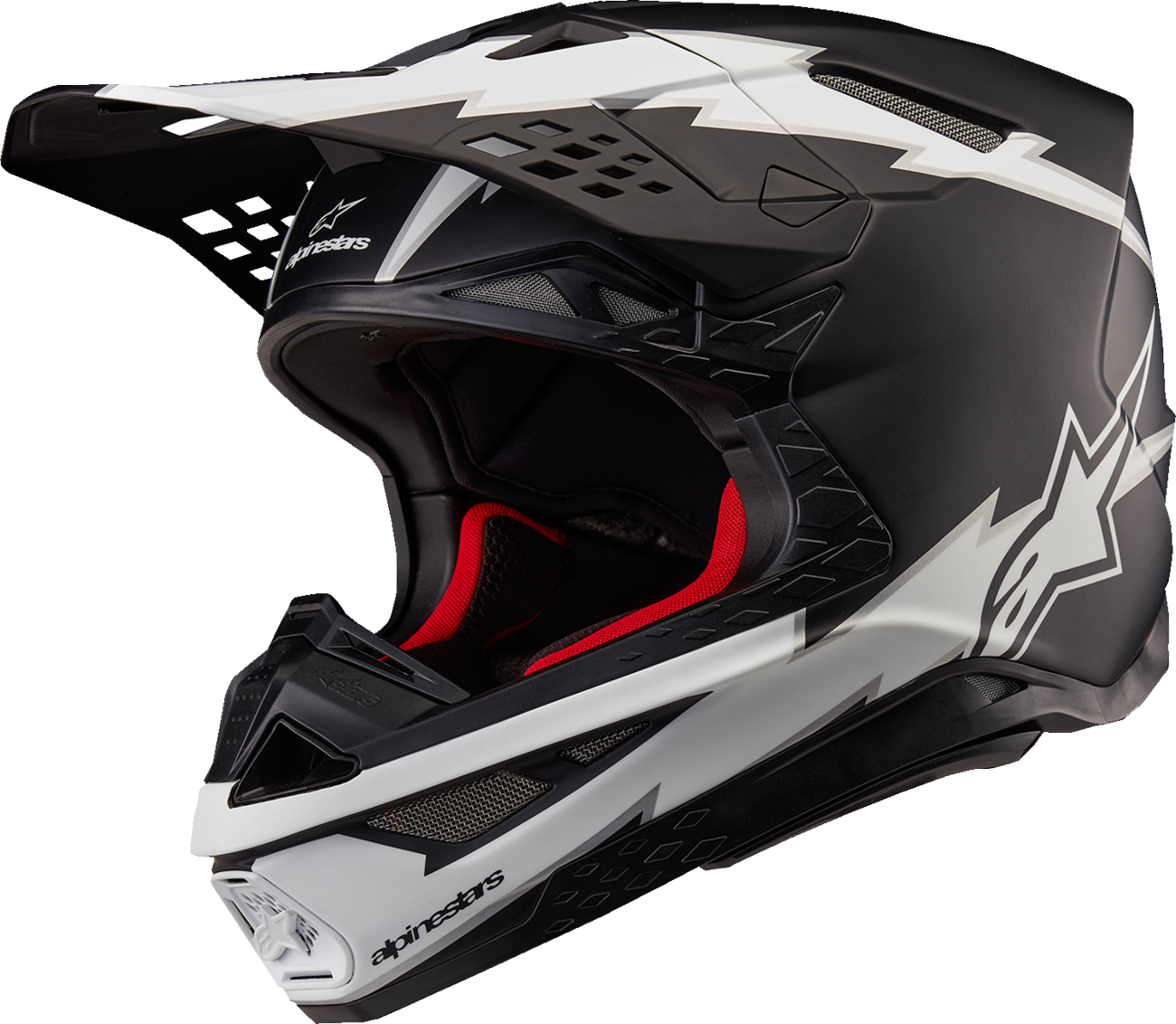 ALPINESTARS Supertech M10 Helmet - Ampress - MIPS® - Matte Black/White - XS