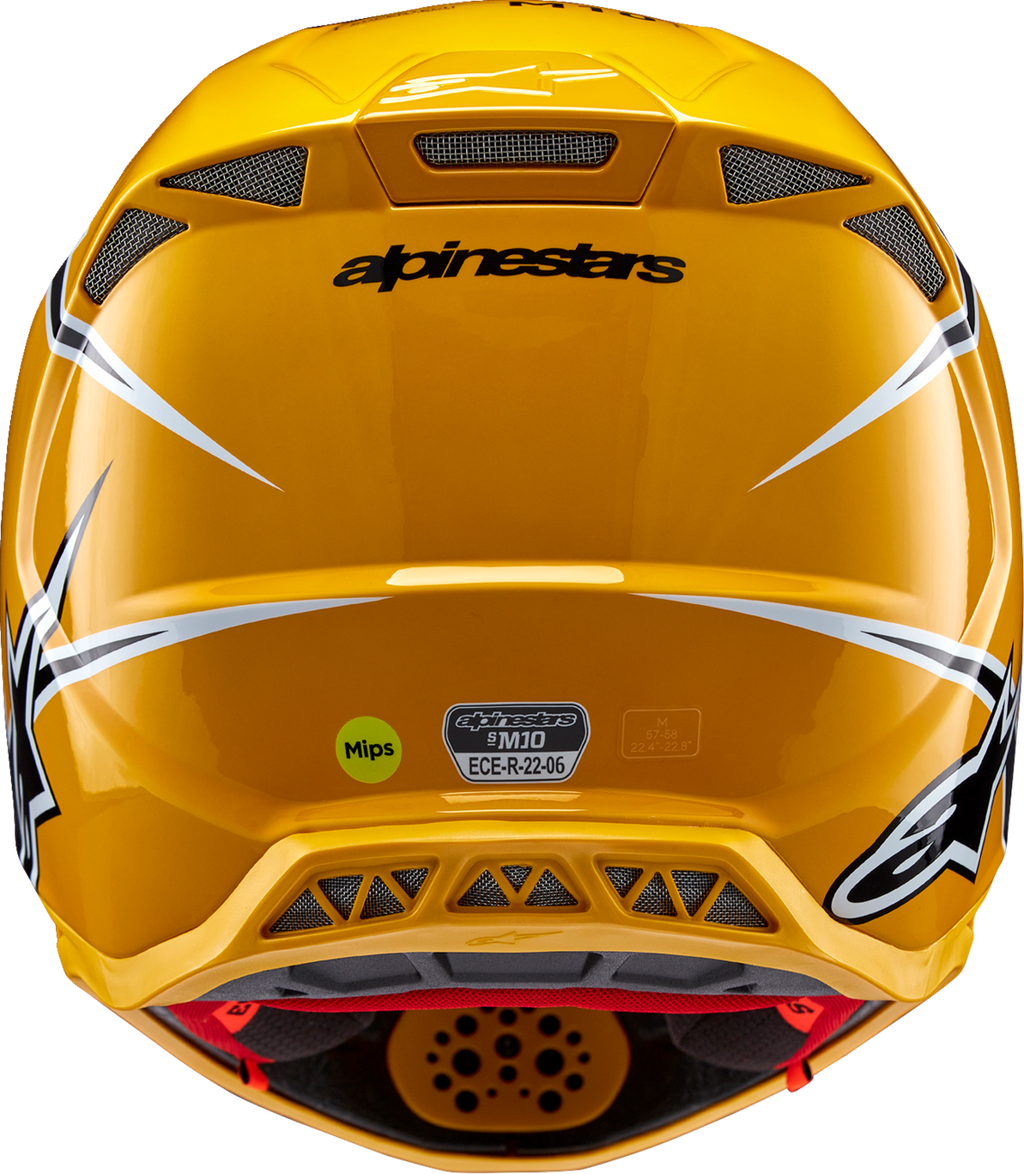 ALPINESTARS Supertech M10 Helmet - Ampress - MIPS® - Gloss Black/Yellow - Medium