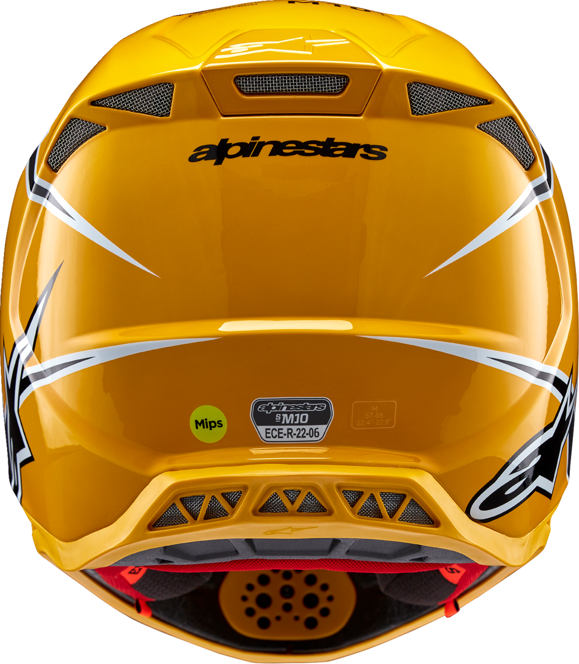ALPINESTARS Supertech M10 Helmet - Ampress - MIPS® - Gloss Black/Yellow - Medium