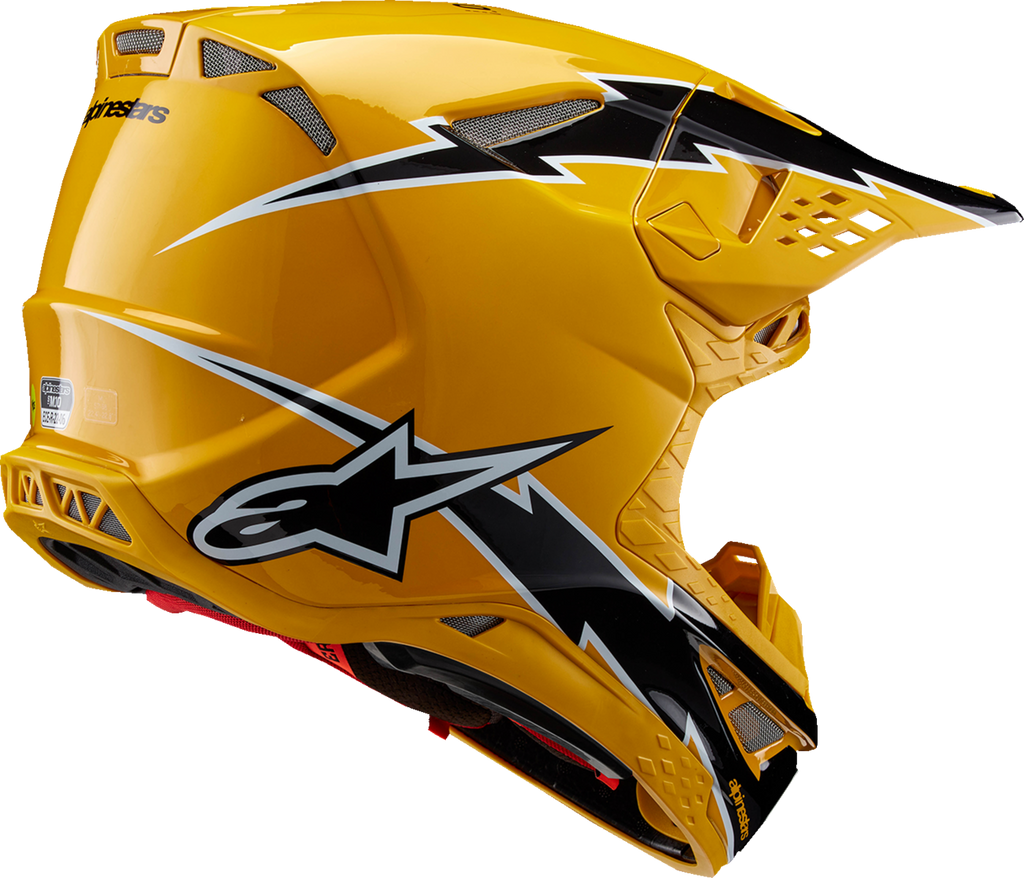 ALPINESTARS Supertech M10 Helmet - Ampress - MIPS® - Gloss Black/Yellow - Medium
