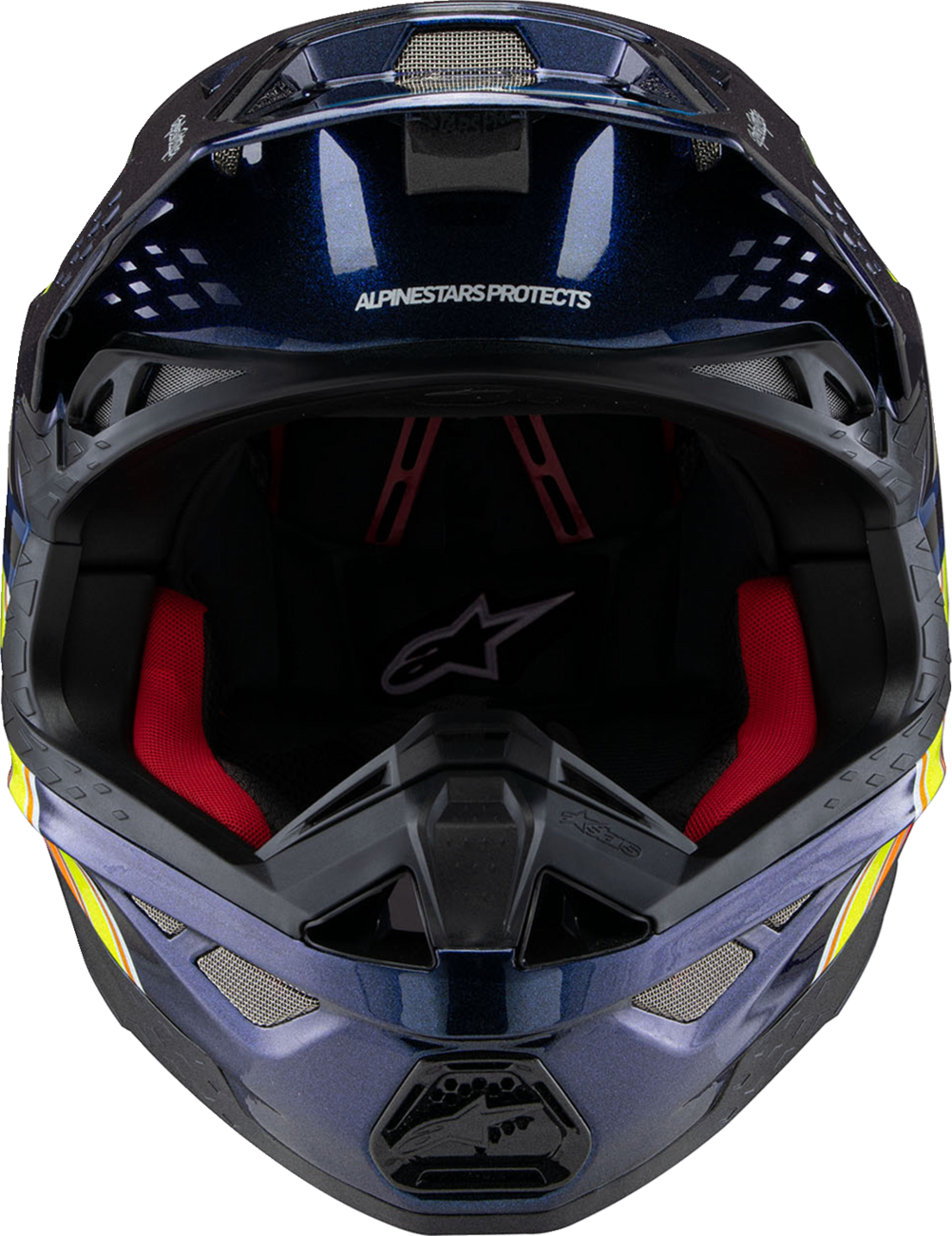 ALPINESTARS Supertech M10 Helmet - TLD Edition 25 - MIPS® - Gloss Dark Blue/Orange/Yellow/Fluo Red - XL