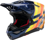 ALPINESTARS Supertech M10 Helmet - TLD Edition 25 - MIPS® - Gloss Dark Blue/Orange/Yellow/Fluo Red - XL