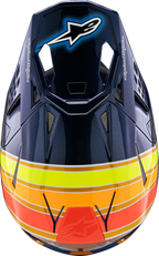 ALPINESTARS Supertech M10 Helmet - TLD Edition 25 - MIPS® - Gloss Dark Blue/Orange/Yellow/Fluo Red - XL