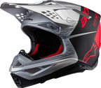 Supertech M10 Helmet - Flood - MIPS® - Gloss Silver/Black/Orange Fluo - Small (1)