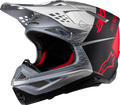 Supertech M10 Helmet - Flood - MIPS® - Gloss Silver/Black/Orange Fluo - XL (1)