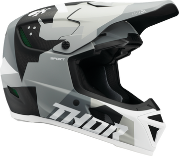 Thor Reflex Sport Carbon Brave Helmet - Gray/White