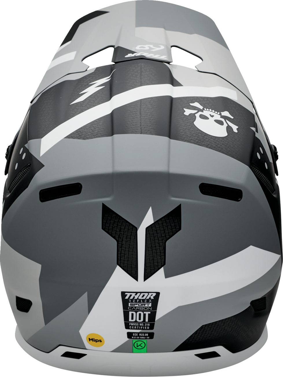 Thor Reflex Sport Carbon Brave Helmet - Gray/White