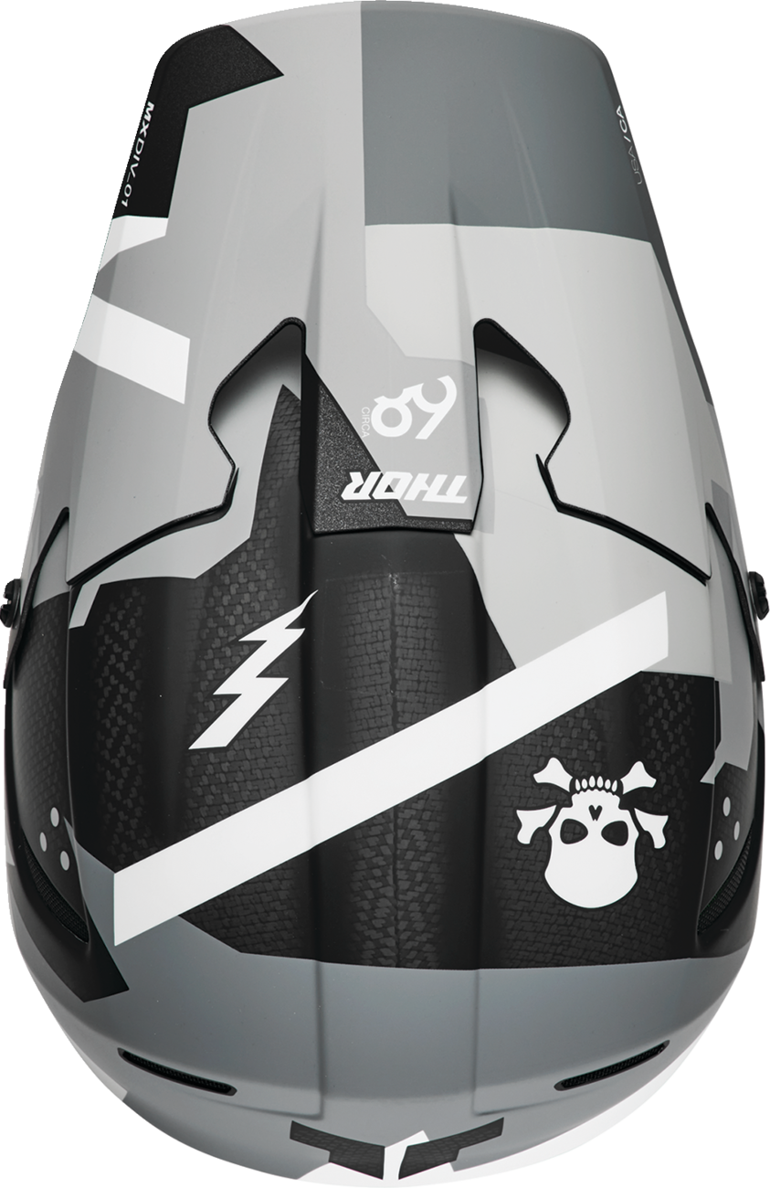 Thor Reflex Sport Carbon Brave Helmet - Gray/White