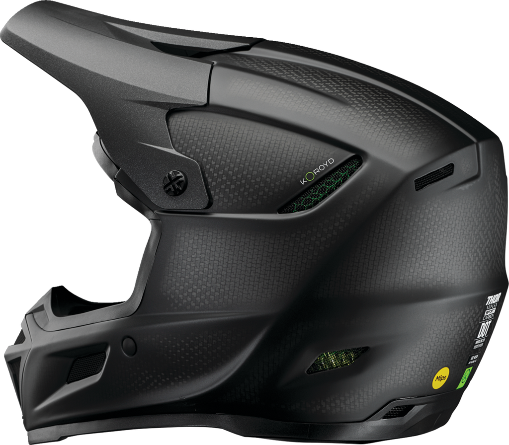 Thor Reflex Sport Carbon Stealth Helmet - Black