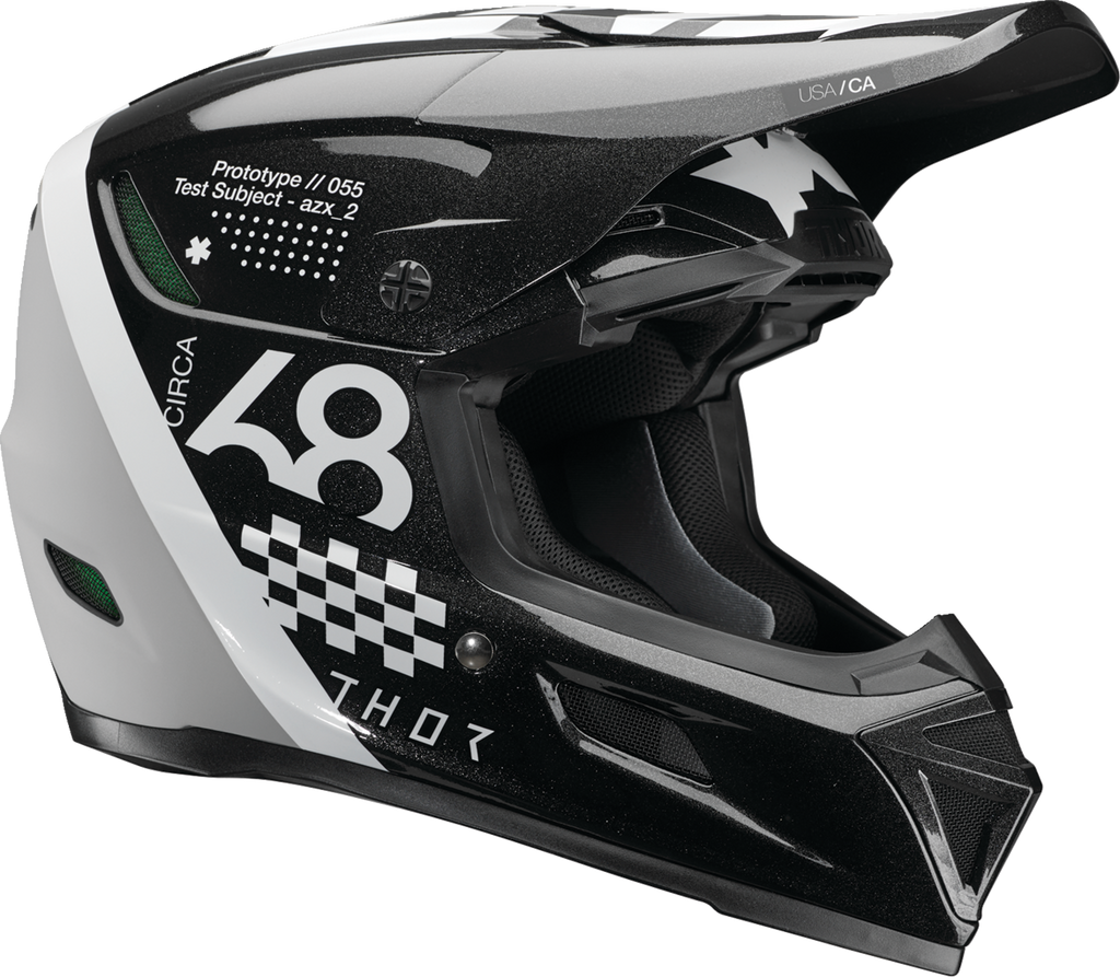 Thor Reflex Sport Riot Helmet - Black/White