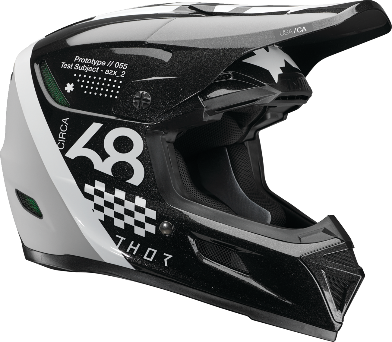 Thor Reflex Sport Riot Helmet - Black/White