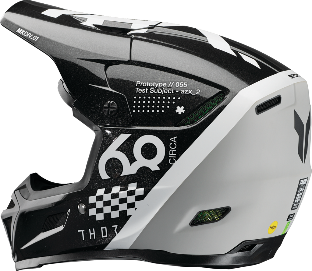 Thor Reflex Sport Riot Helmet - Black/White