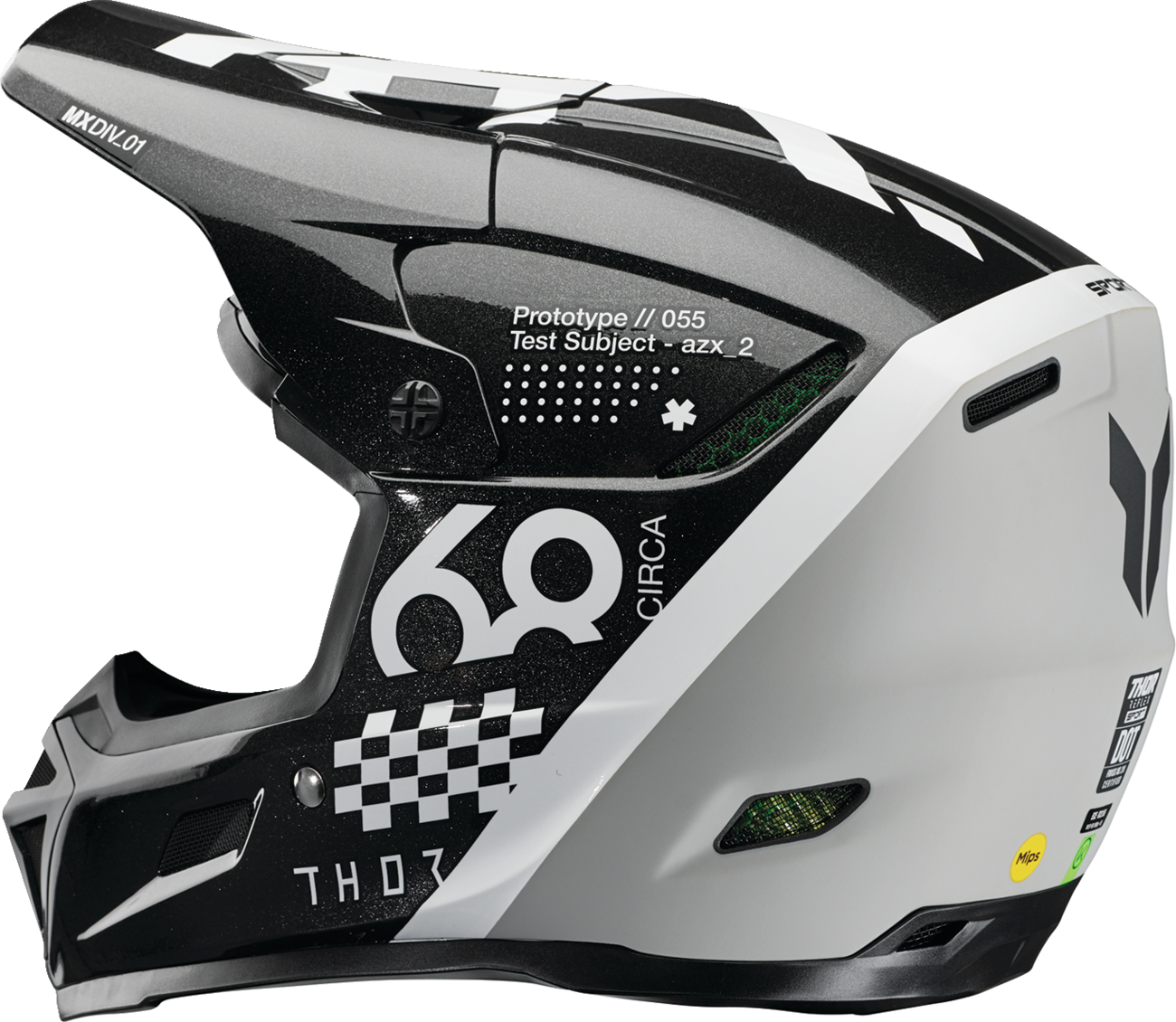 Thor Reflex Sport Riot Helmet - Black/White