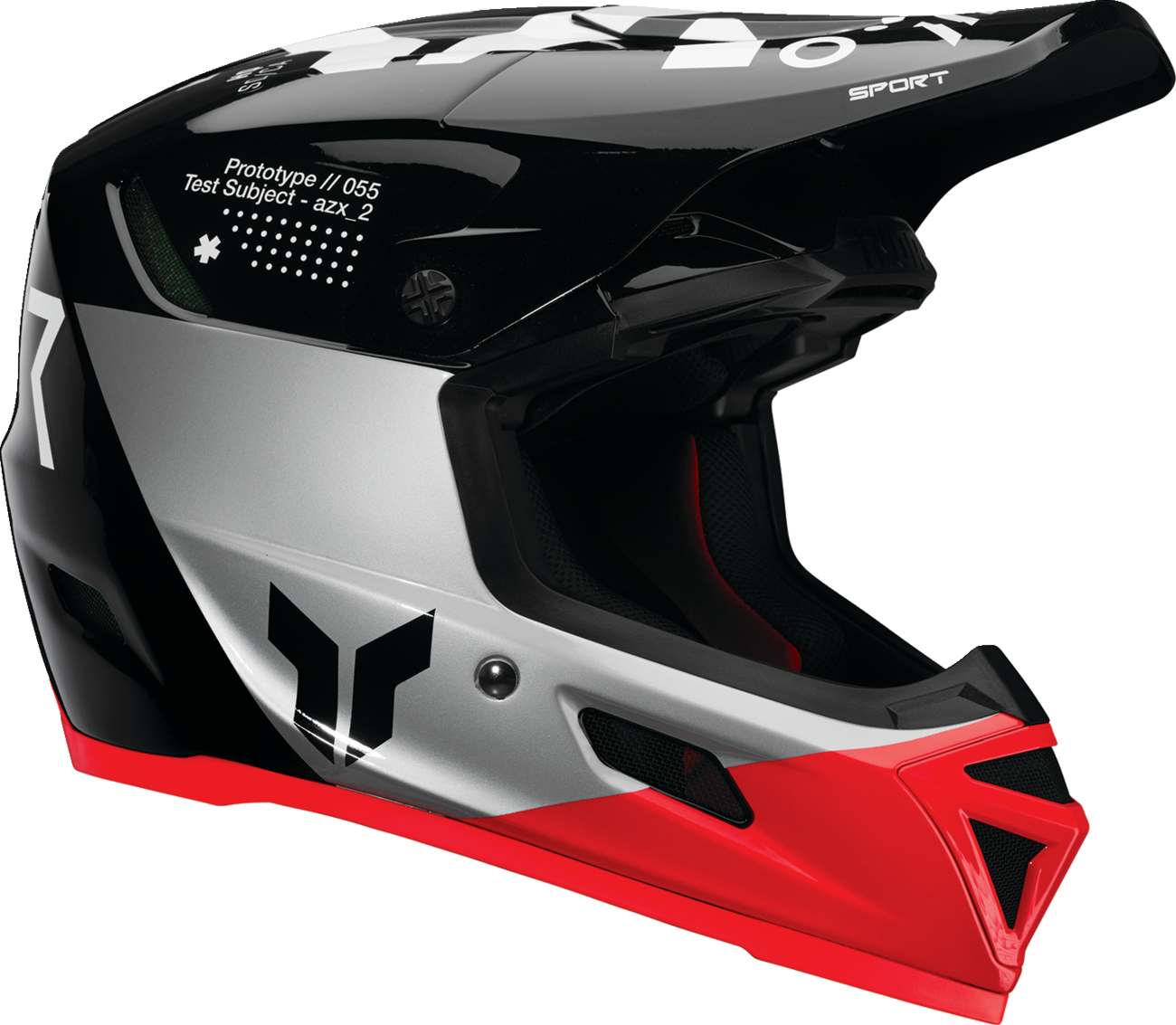 Thor Reflex Sport Strike Helmet - Black/Red