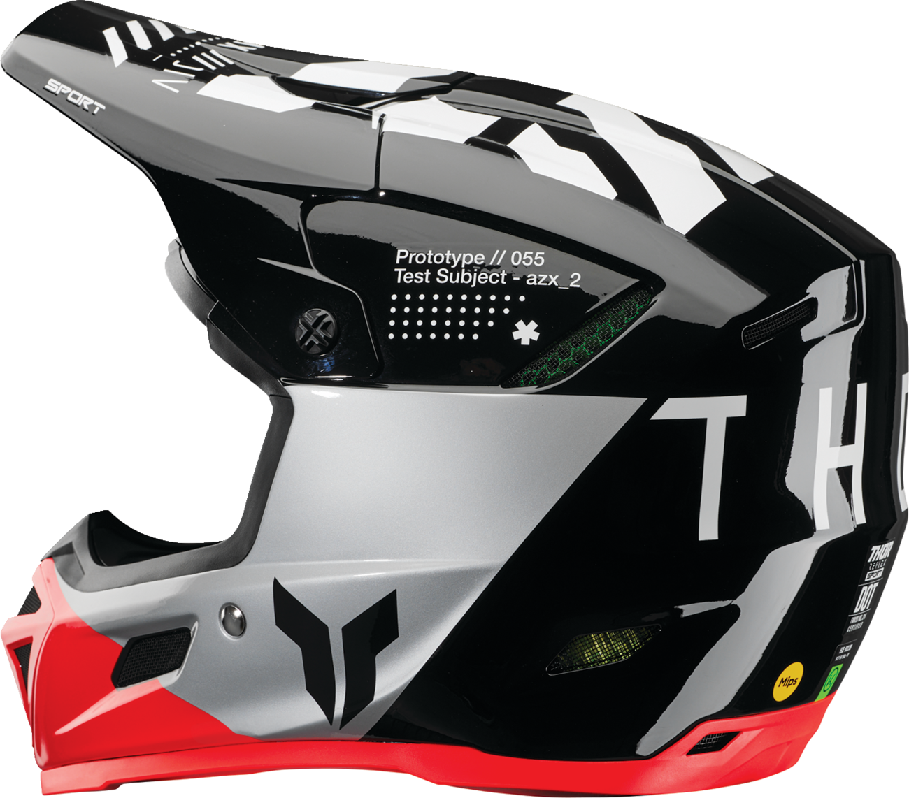 Thor Reflex Sport Strike Helmet - Black/Red