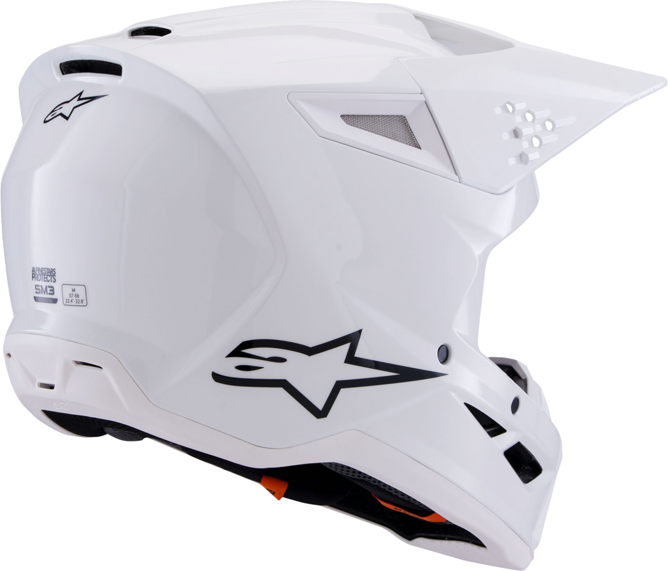 ALPINESTARS SM3 Helmet - Solid - Gloss White - XS