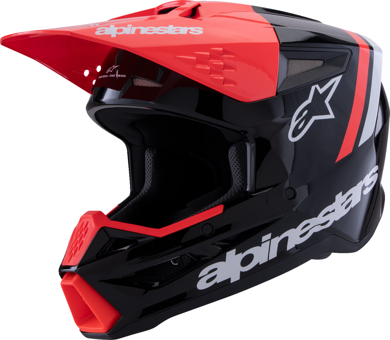 SM3 Helmet - Radium - Gloss Black/Red Fluo/White - 2XL (1)