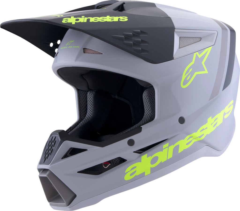 SM3 Helmet - Radium - Matte Gray/Black/Yellow Fluo - 2XL (1)