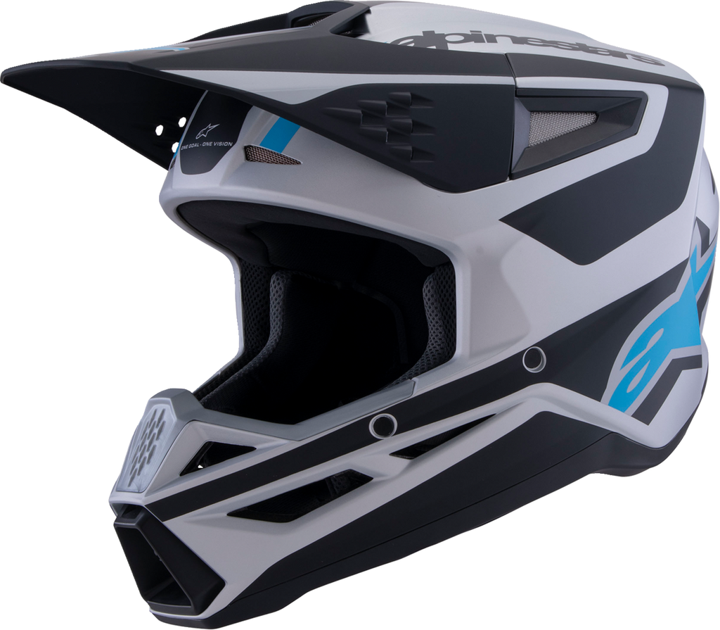 Alpinestars SM3 Helmet - Heat - Matte Silver/Blue/Black