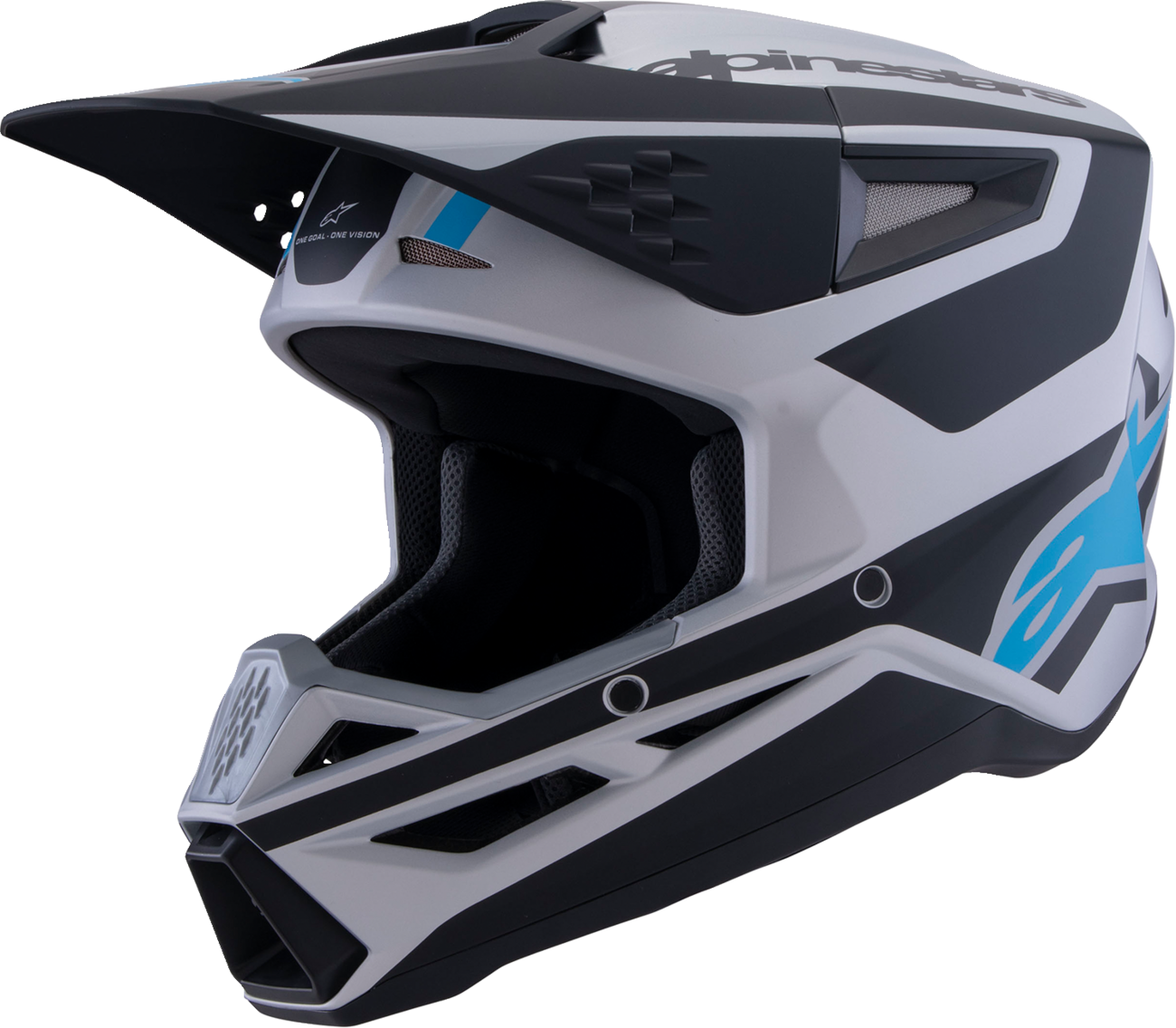 Alpinestars SM3 Helmet - Heat - Matte Silver/Blue/Black