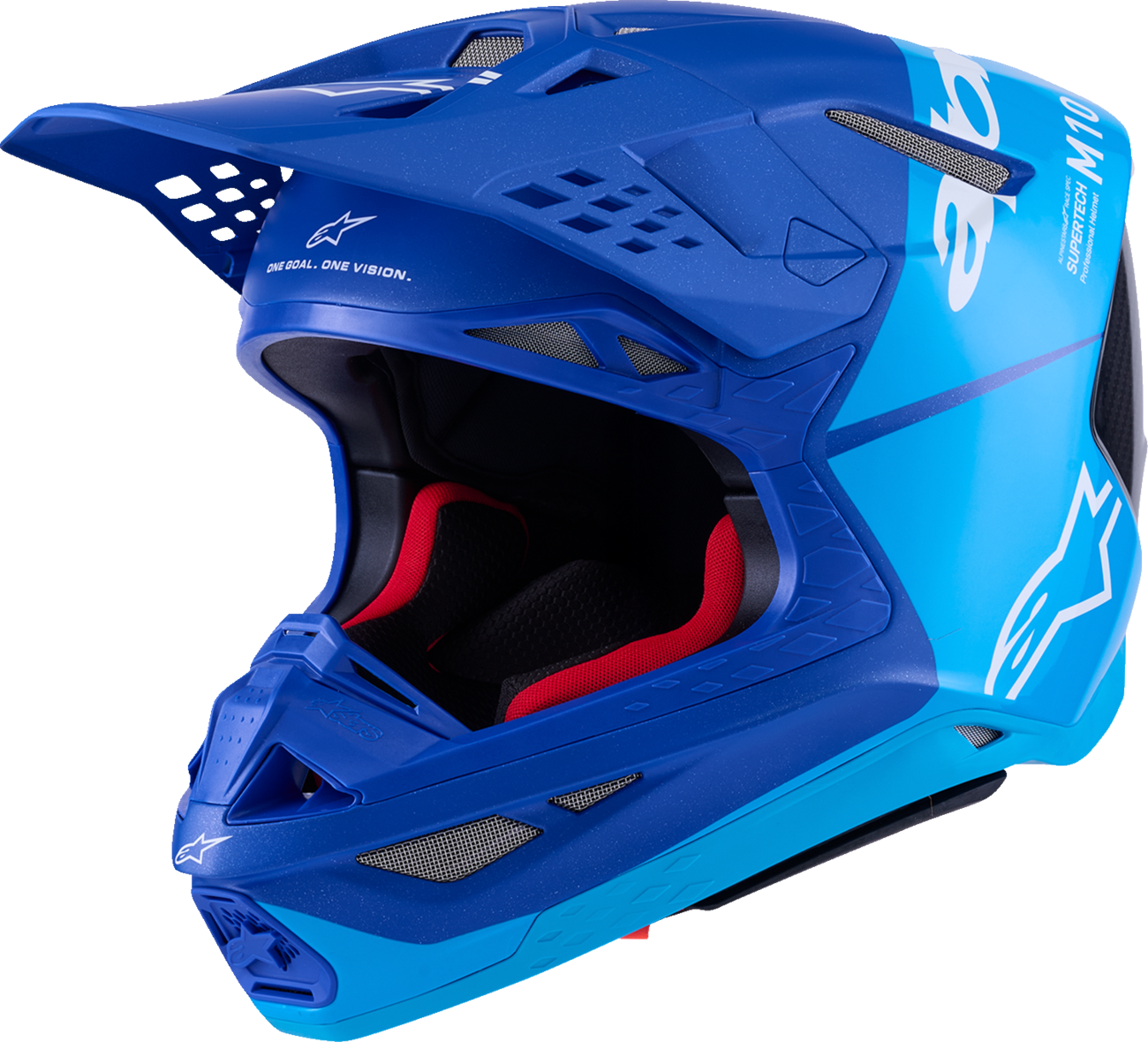 Alpinestars Supertech M10 Helmet - Flood - MIPS® - Blue/Black Carbon