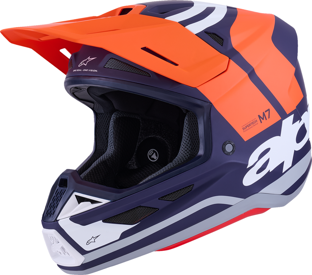 SM7 Helmet - Core - Matte Orange/Blue - XS (1)