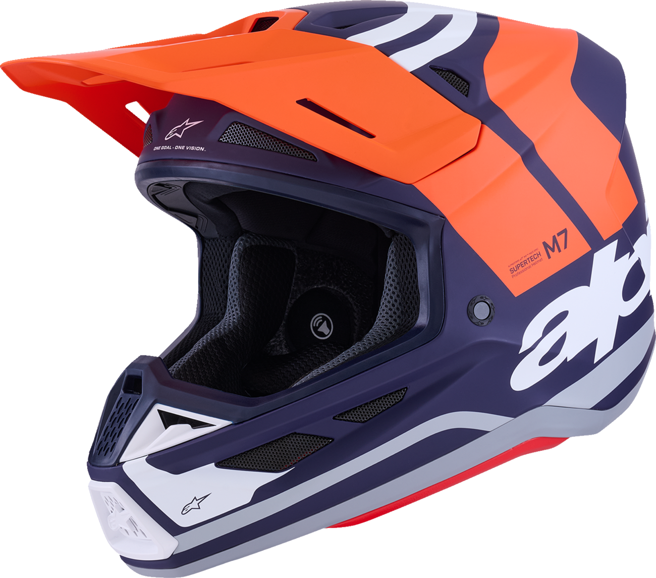 Alpinestars SM7 Helmet - Core - Matte Orange/Blue