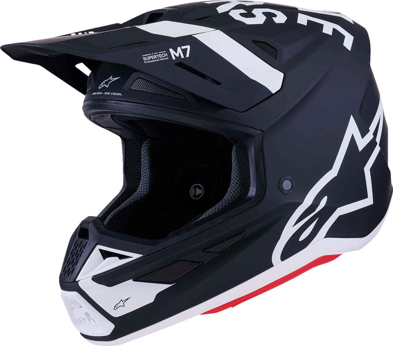 Alpinestars SM7 Helmet - Dasher - Matte Black/White
