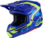 SM7 Helmet - Deed - Gloss Blue/Yellow Fluo - XS (1)