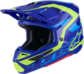 SM7 Helmet - Deed - Gloss Blue/Yellow Fluo - Medium (1)