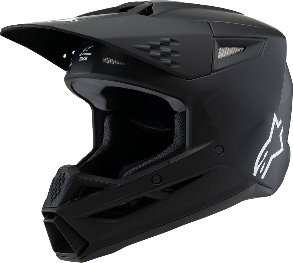 ALPINESTARS Youth SM3 Helmet - Solid - Matte Black - Small