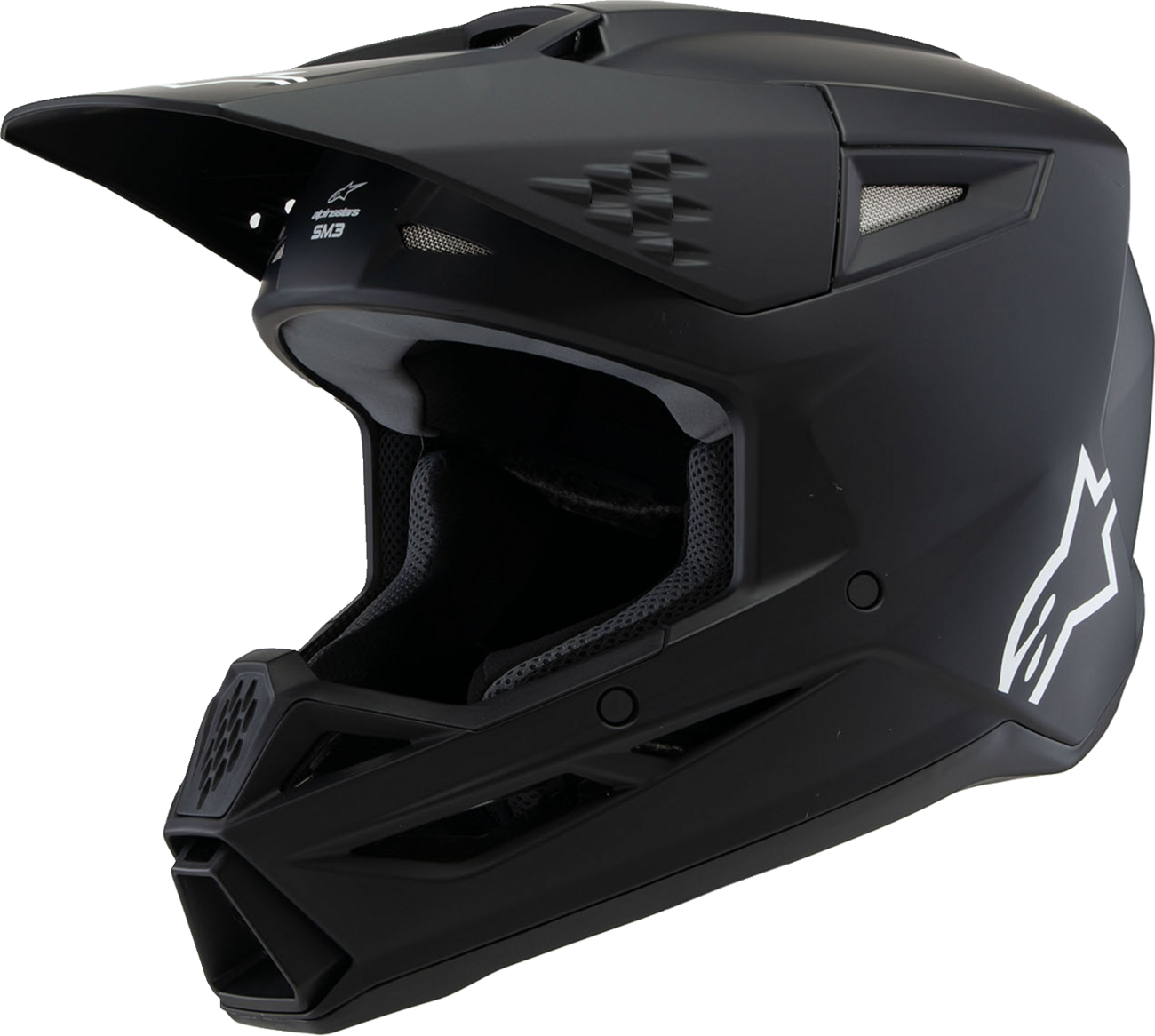 ALPINESTARS Youth SM3 Helmet - Solid - Matte Black - Small