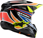 ALPINESTARS Youth SM3 Helmet - Wurx - Gloss Black/Yellow Fluo/Blue/Red - Small