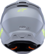ALPINESTARS Youth SM3 Helmet - Radium - Matte Gray/Black/Yellow Fluo - Small