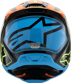 ALPINESTARS Youth SM3 Helmet - Fray - Gloss Black/Orange/Yellow Fluo - Small