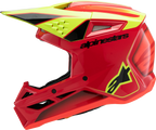 ALPINESTARS Youth SM3 Helmet - Fray - Gloss Red/Yellow Fluo/Black - Small