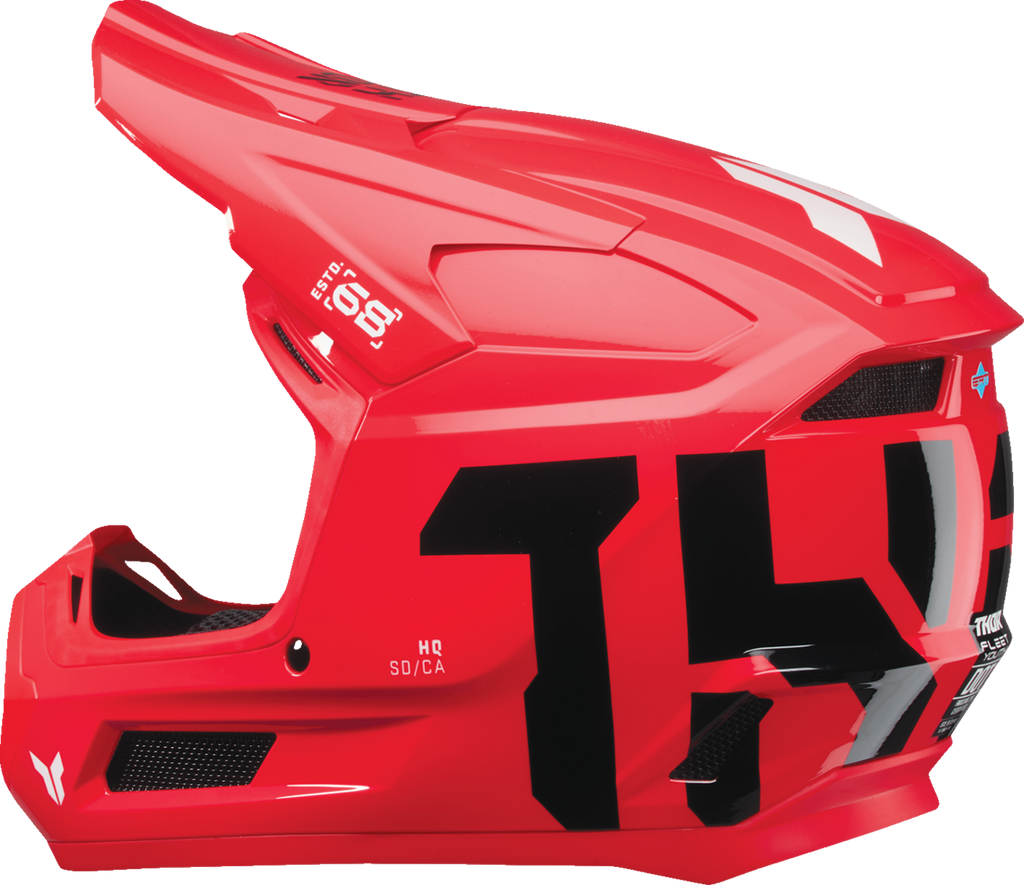 Thor Youth Fleet Helmet - Forge - Red