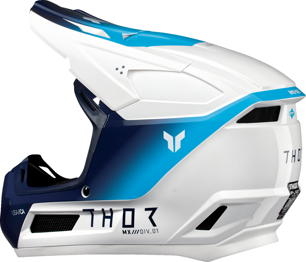 Thor Youth Fleet Helmet - Storm - White/Navy